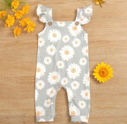 Daisy Long Leg Rompers Blue