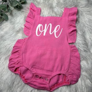 First Birthday One Baby Romper