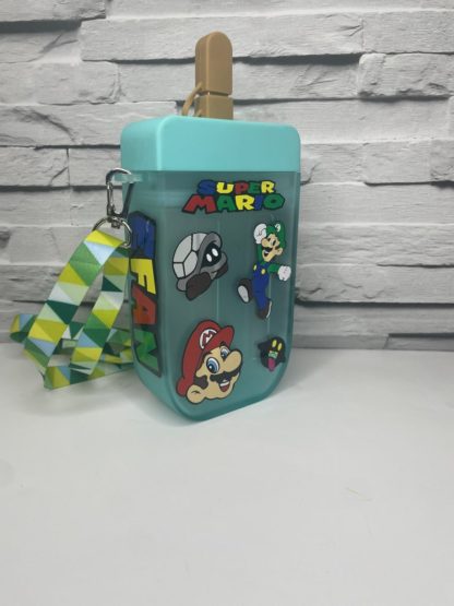 Kids Ice Lolly Popsicle Water Bottle - Super Mario - Design 8