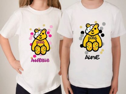 Children In Need T-Shirt Pudsey Boys and Girls