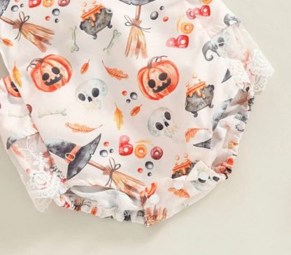 Halloween Baby Romper and Matching Headband Set - Bottom