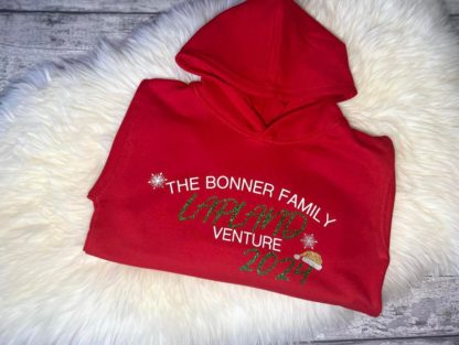 Lapland Family Adventure Hoodie Red