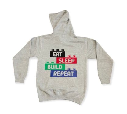 Lego Hoodie Grey Rear