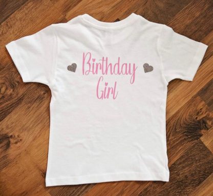 Personalised Birthday T-Shirt Rear