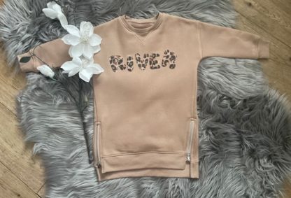 Personalised Jumper Dress - Beige