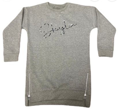 Personalised Jumper Dress - Grey