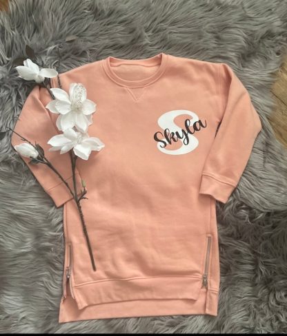 Personalised Jumper Dress - Peach