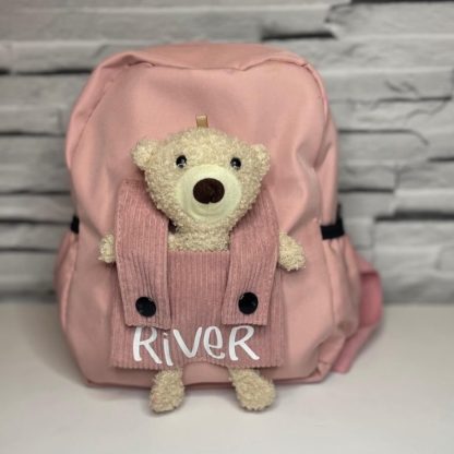 Personalised Teddy Bear School Backpack