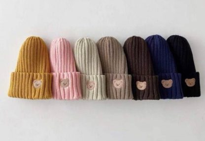 Teddy Bear Hat Colours Laid Out