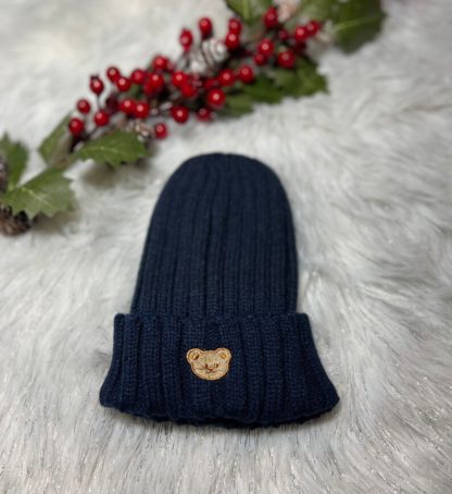 Teddy Bear Hat Navy