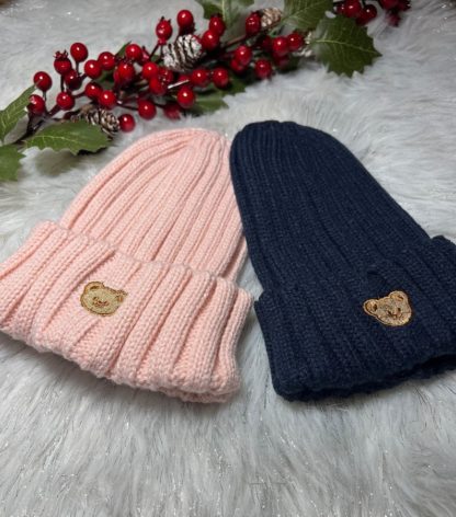 Teddy Bear Hat Pink And Navy